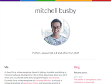 Tablet Screenshot of mitchellbusby.com